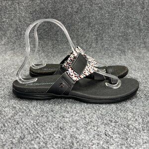 Spenco Sandals Women's 8 Black Athletic Outdoor Comfort Beach Summer‎ Flip Flops
